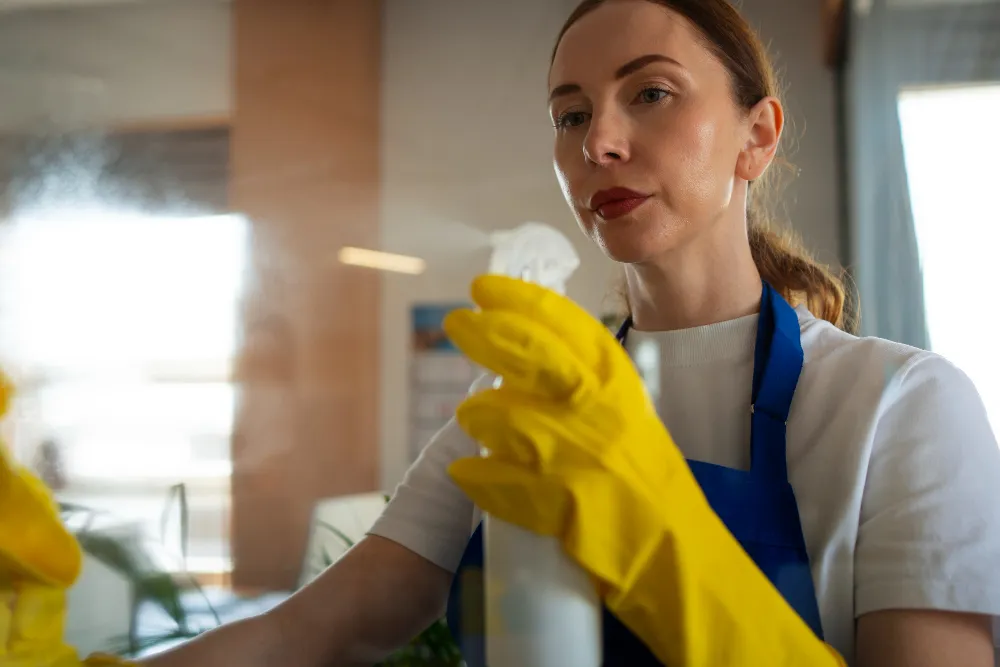 People taking care of office cleaning 2